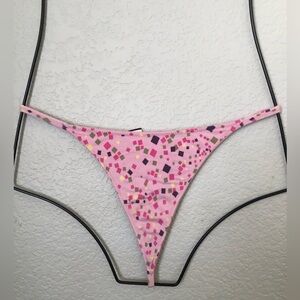 VTG Y2K Body Victoria Secret Pink Geometric V-string Large
